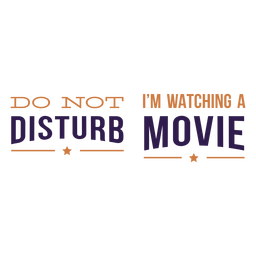 No molestar cita de película Diseño PNG