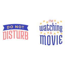 Bitte nicht stören Filmzitat anzusehen PNG-Design
