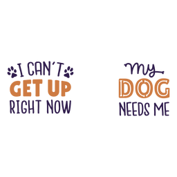 Perro me necesita diseño de calcetines Diseño PNG