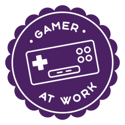 Crachá de controle de jogador roxo Desenho PNG