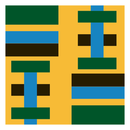 Geometric stripe kente composition PNG Design