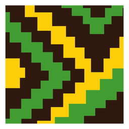 Green yellow stair kente composition PNG Design