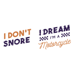 I dont snore quote PNG Design