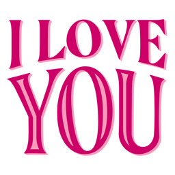 Eu te amo letras de dia dos namorados Desenho PNG
