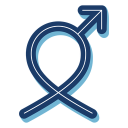 Hombres salud símbolo masculino cinta azul Transparent PNG