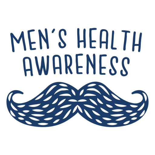 Download Men health stippled moustache quote blue - Transparent PNG ...