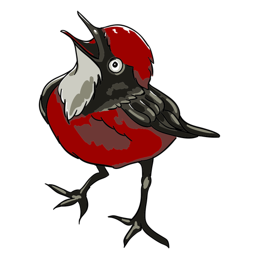 Realistische Vogelschnabel offene Illustration PNG-Design