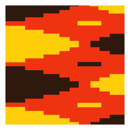 Red yellow diamond kente composition PNG Design