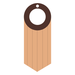 Brinco redondo de couro com borlas liso Desenho PNG