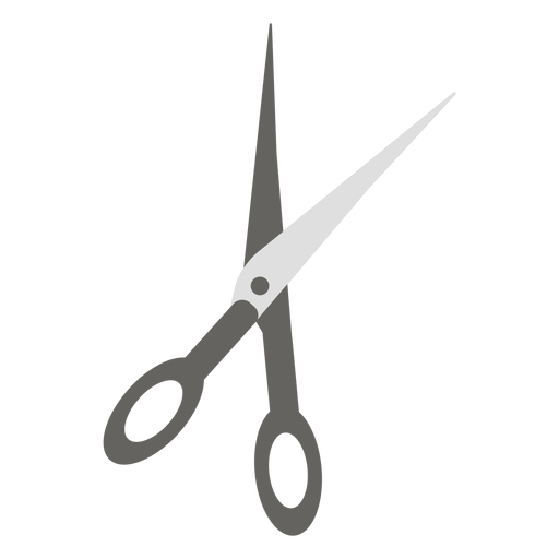 Scissors grey flat icon scissors PNG Design