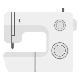 Ícone plano cinza da máquina de costura