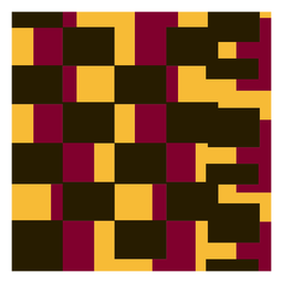Composición de kente cuadrado Diseño PNG
