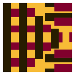 Stripe kente composition PNG Design