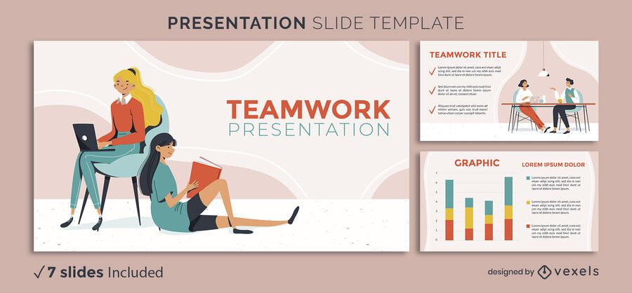 Teamwork Characters Presentation Template Teamwork Characters Presentation Template