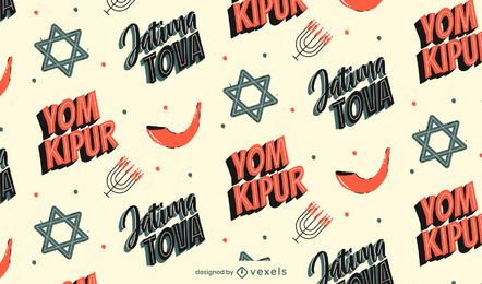 Diseño de patrón de Yom Kipur Diseño de patrón de Yom Kipur