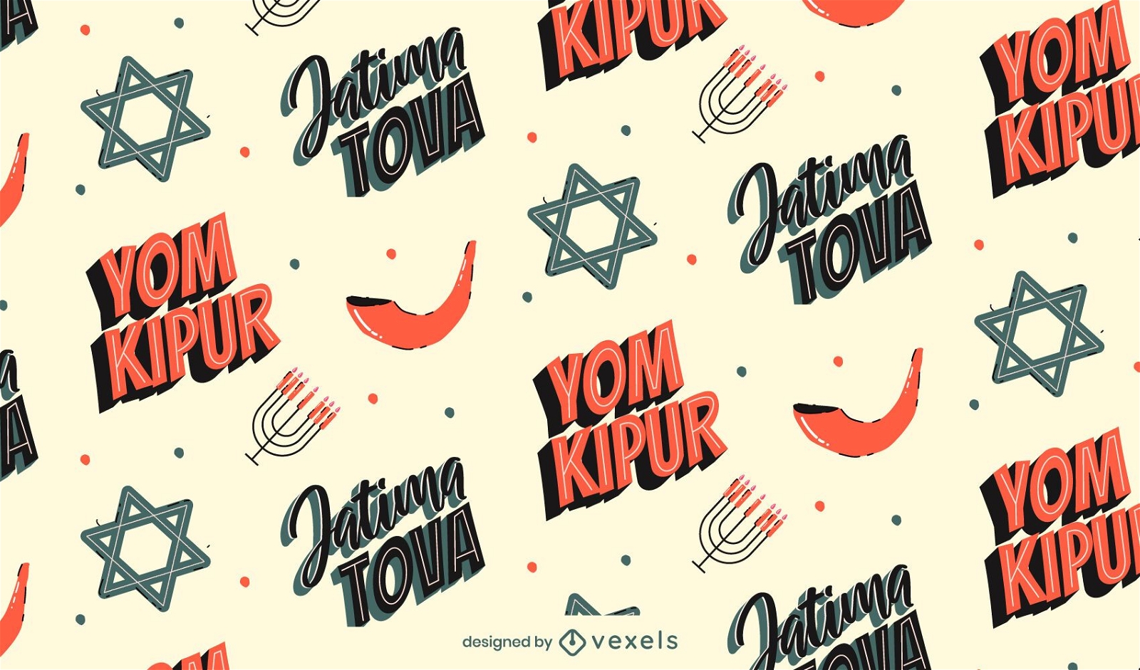 Yom Kippur Musterdesign