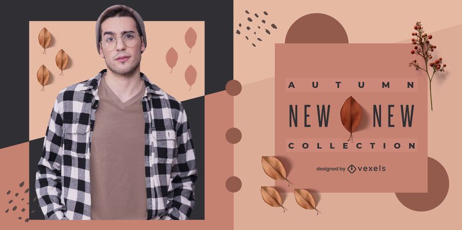 Autumn new collection banner design Autumn new collection banner design