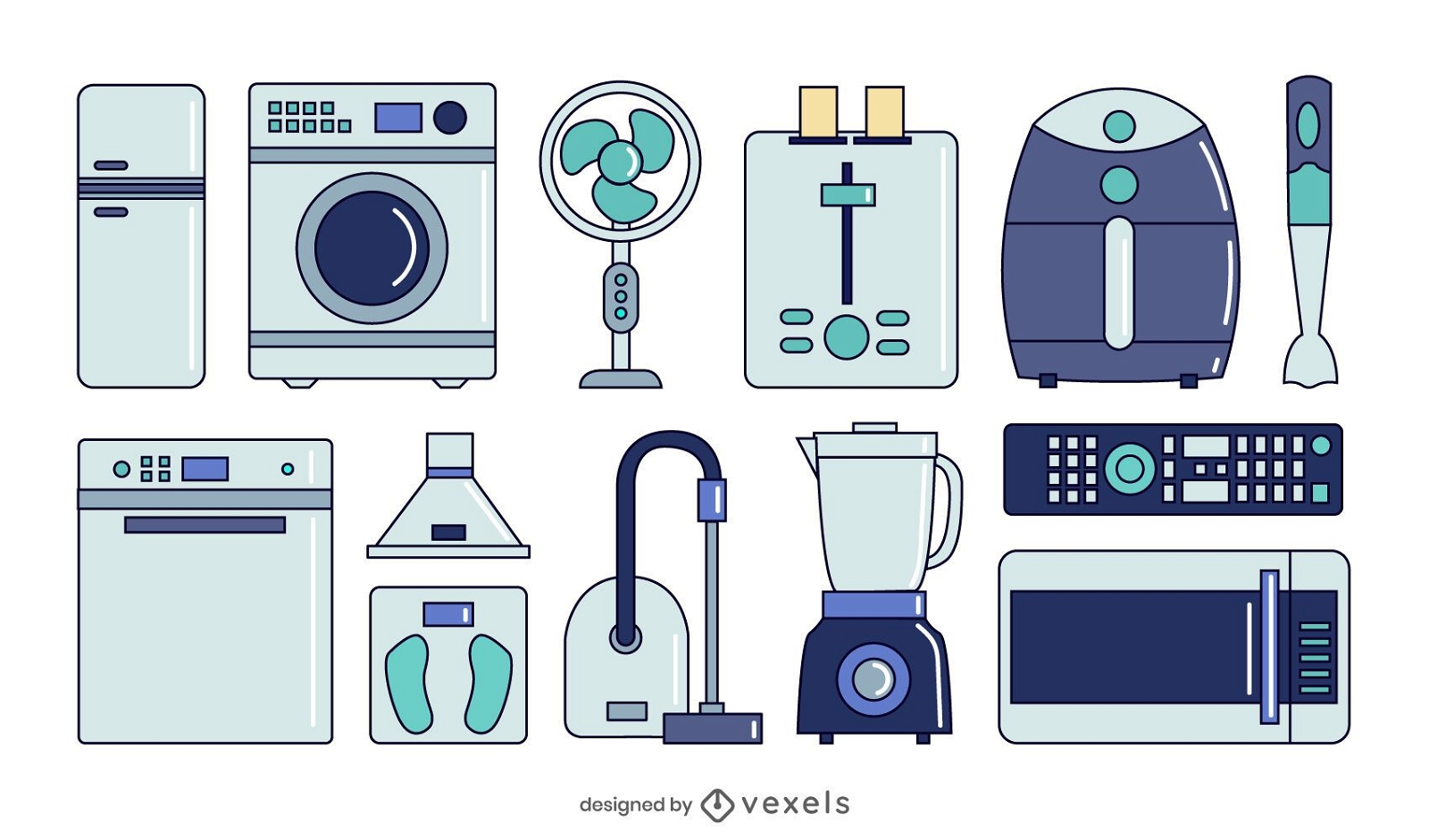 home appliances collection set