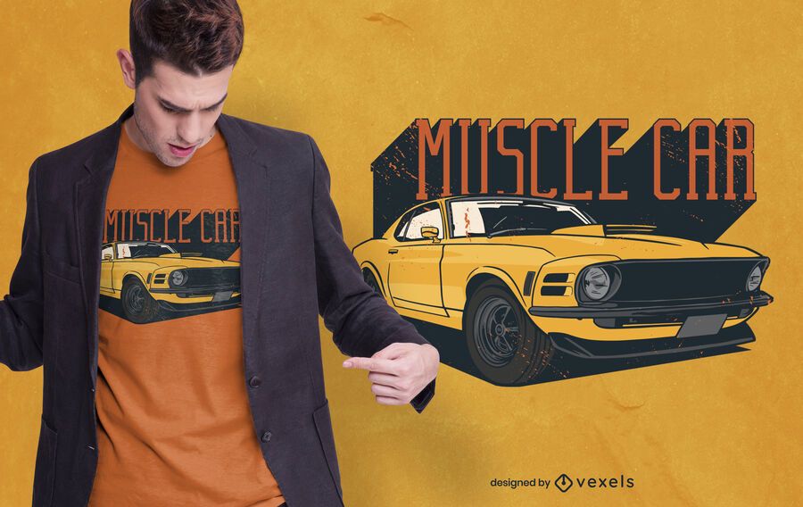 design de t-shirt do carro do músculo design de t-shirt do carro do músculo