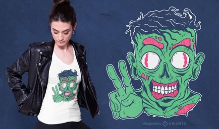 Friendly Zombie T-shirt Design