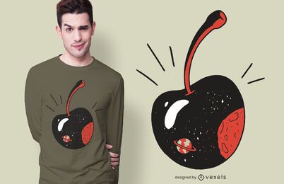 Galaxy Cherry T-shirt Design Galaxy Cherry T-shirt Design