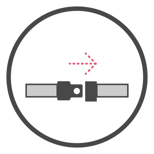 S?mbolo do cinto de seguran?a a bordo Desenho PNG