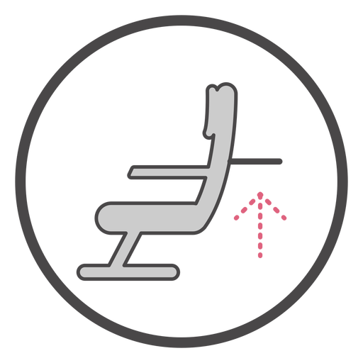 Aboard seat tray symbol