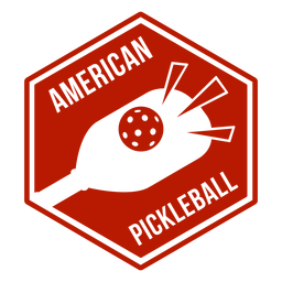 Distintivo de pickleball americano Desenho PNG