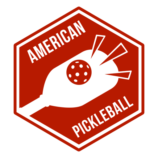 Insignia de pickleball estadounidense Diseño PNG