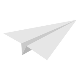 Plano de avião de papel inclinado Desenho PNG
