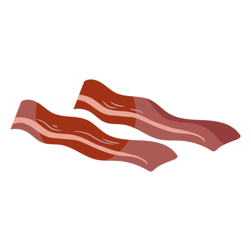 bacon pieces red flat transparent png svg vector file bacon pieces red flat transparent png