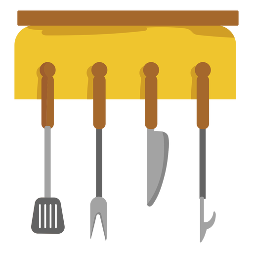 Download Bbq tool set hanger - Transparent PNG & SVG vector file