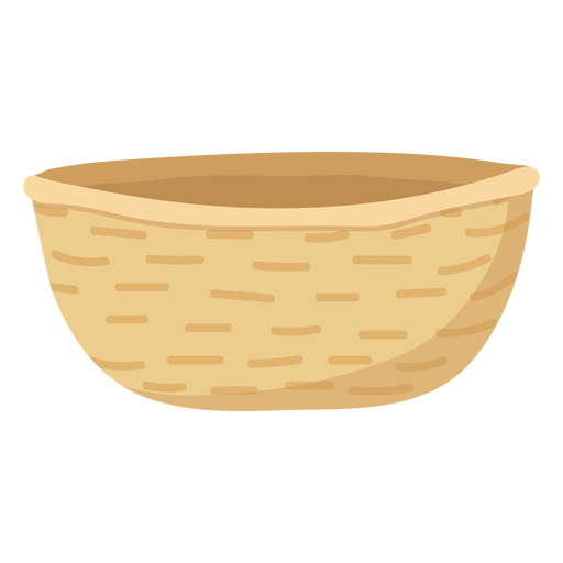 Beige Basket Flat Illustration Transparent Png Svg Vector File