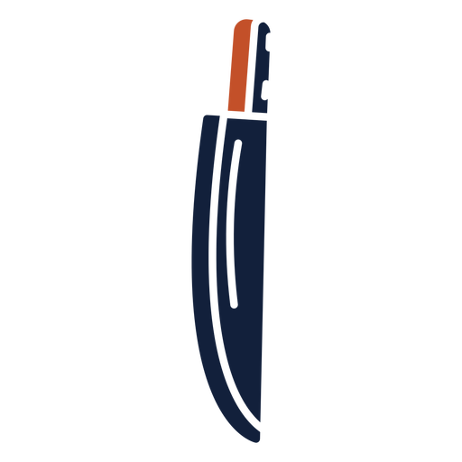 Icono de cuchillo de corte de duotono rojo azul plano Diseño PNG