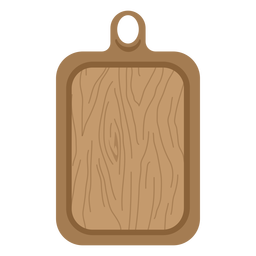 Tabla de cortar marrón plana Transparent PNG