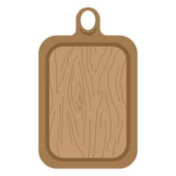 Tábua de corte marrom lisa Desenho PNG