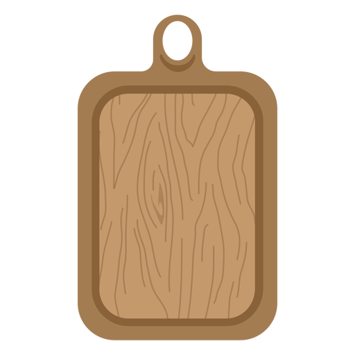 Brown cutting board flat