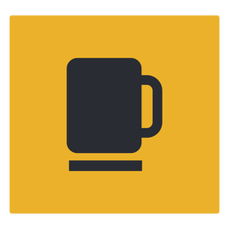 Coffee mug icon sign PNG Design
