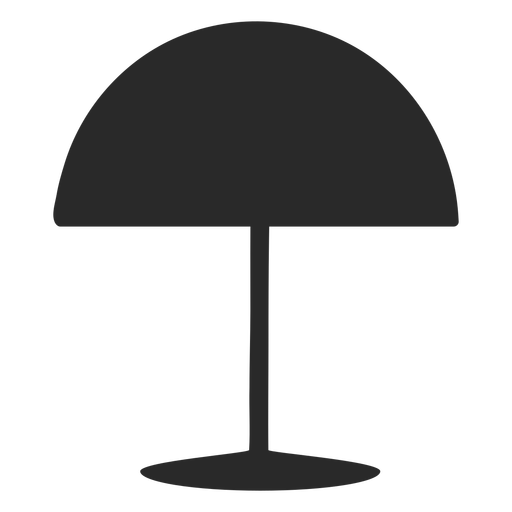 Dome Schreibtisch Leselampe Silhouette PNG-Design