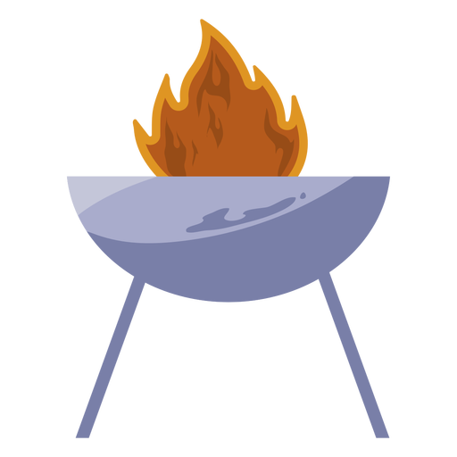 Flame grill pit flat