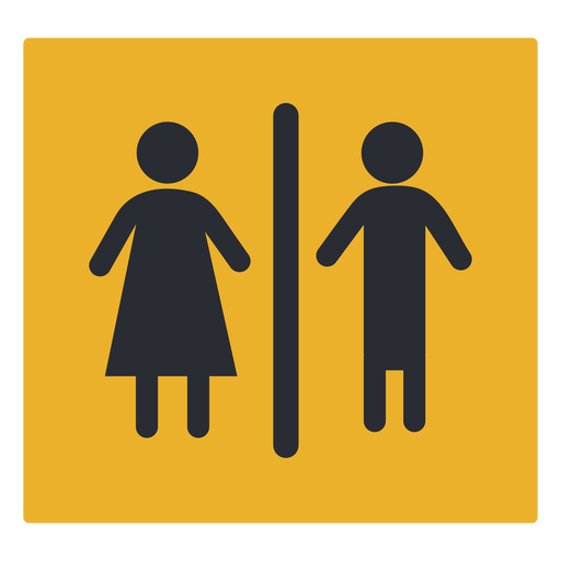 Geschlechtswaschraum-Symbolzeichen PNG-Design