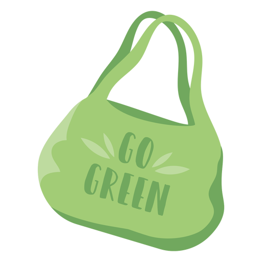 Download Go green reusable shopping bag flat symbol - Transparent ...