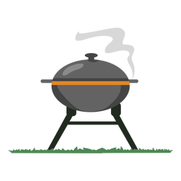 Grauer Rauchgrill Grill PNG-Design