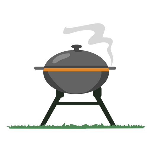 Grauer Rauchgrill Grill PNG-Design