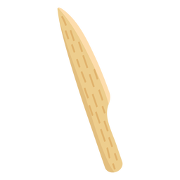 Knife bamboo utencil PNG Design