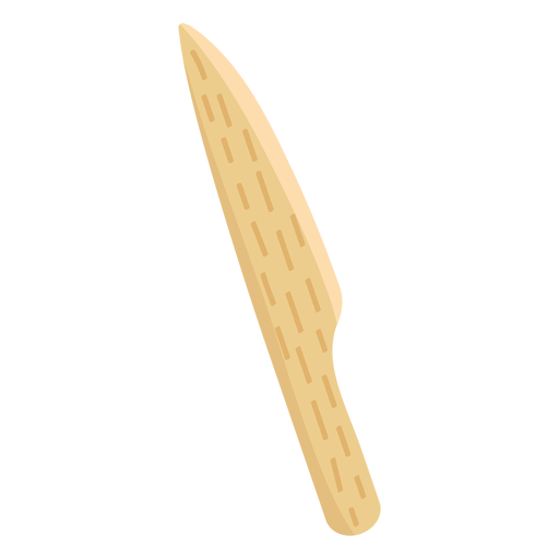 Knife bamboo utencil PNG Design