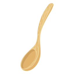 Ladle bamboo utencil PNG Design