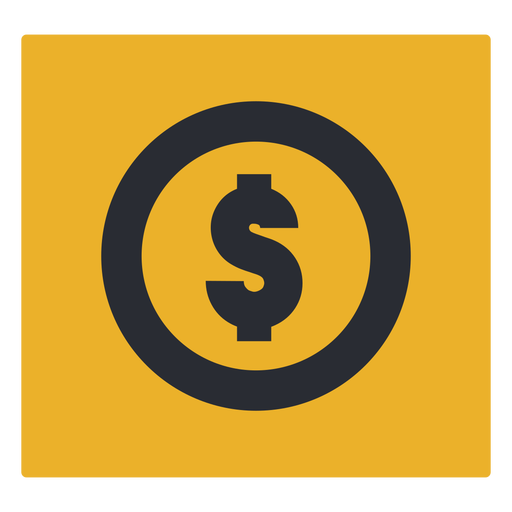 Geld Dollarzeichen Symbol Zeichen PNG-Design