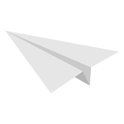 Paper Airplane Flat Angled PNG & SVG Design For T-Shirts