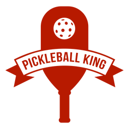 Insignia de paleta de pickleball king Diseño PNG